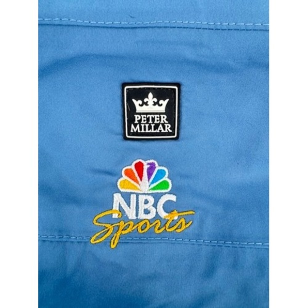 Peter Millar Element 4 Rain Wind Jacket Mens XXL Blue Waterproof Golf Coat - Picture 3 of 16
